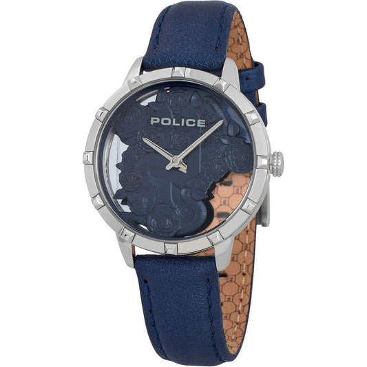 Police Blue Leather Watch Police Dark Slate Gray