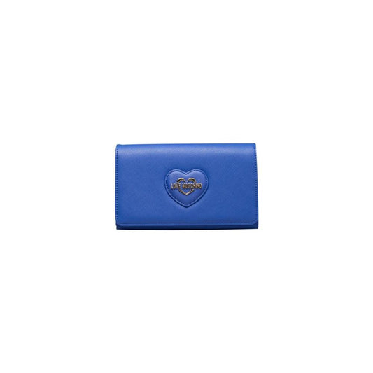 Love Moschino Blue Polyethylene Women Crossbody Bag Love Moschino Steel Blue