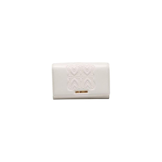 Love Moschino White Polyethylene Women Crossbody Bag Love Moschino Light Gray