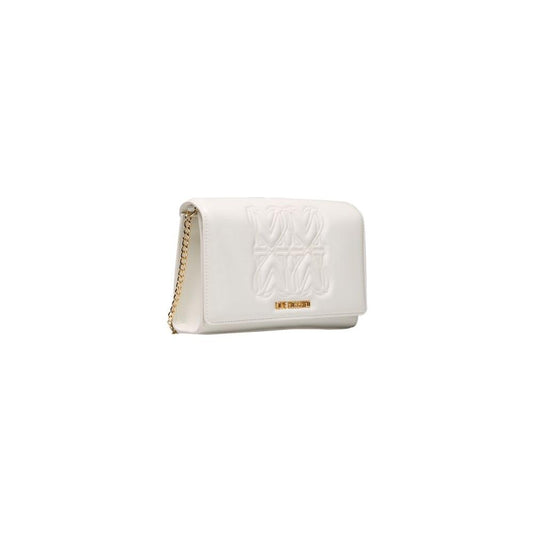 Love Moschino White Polyethylene Women Crossbody Bag Love Moschino Light Gray