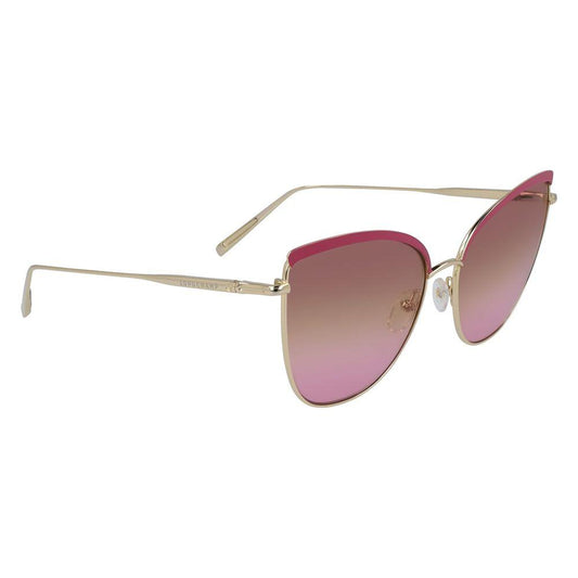 Longchamp Gold Metal Sunglasses Longchamp Rosy Brown