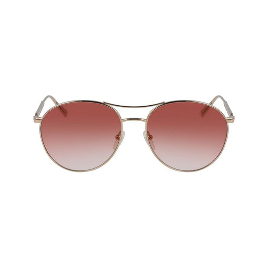 Longchamp Gold Metal Sunglasses Longchamp Rosy Brown