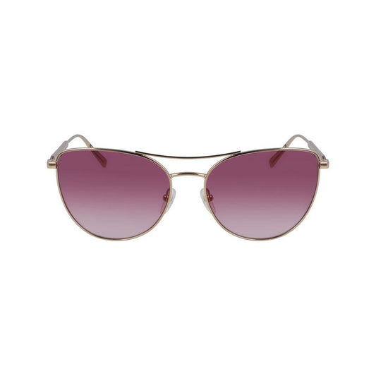 Longchamp Rose Gold Metal Sunglasses Longchamp Slate Gray