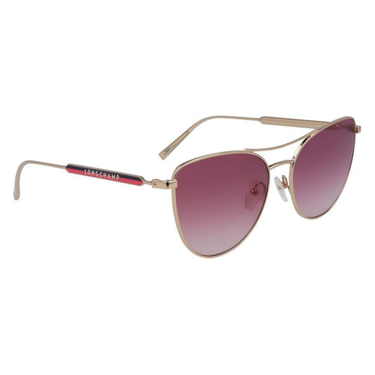 Longchamp Rose Gold Metal Sunglasses Longchamp Rosy Brown