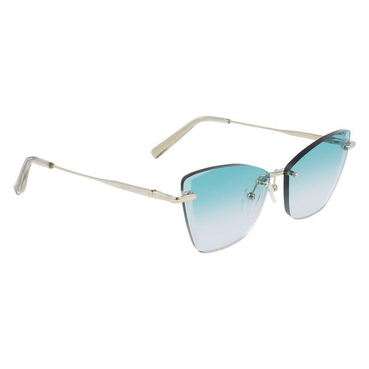 Longchamp Gold Metal Sunglasses Longchamp Light Gray