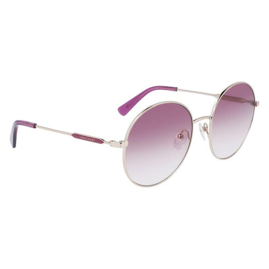 Longchamp Gold Metal Sunglasses Longchamp Light Gray