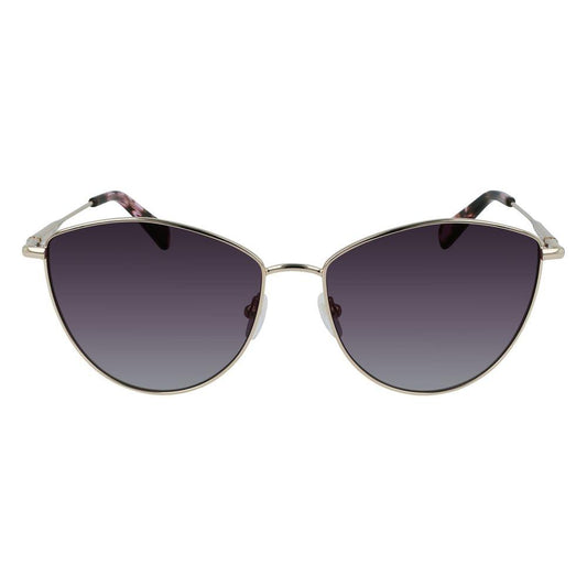 Longchamp Gold Metal Sunglasses Longchamp Dim Gray