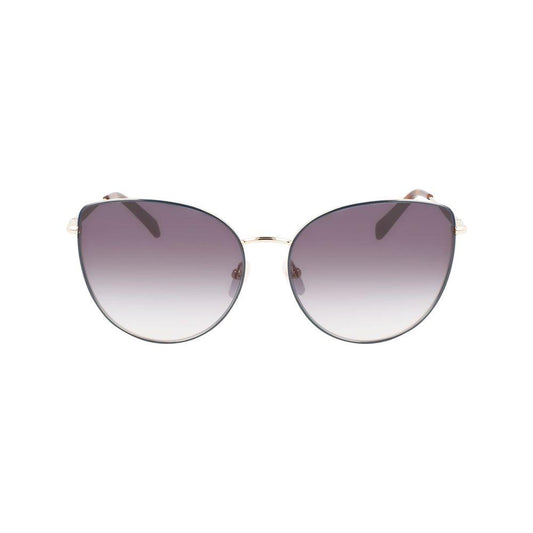 Longchamp Gold Metal Sunglasses Longchamp Rosy Brown