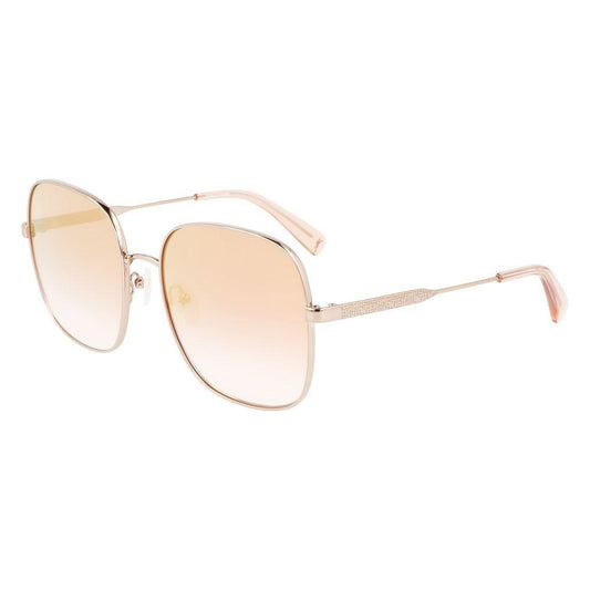 Longchamp Gold Metal Sunglasses Longchamp Antique White