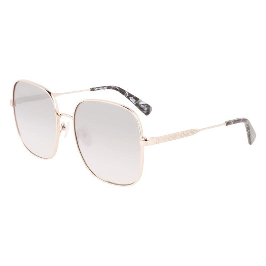 Longchamp Multicolor Metal Sunglasses Longchamp Light Gray