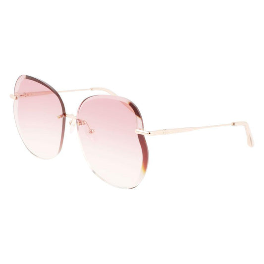 Longchamp Rose Gold Metal Sunglasses Longchamp Misty Rose