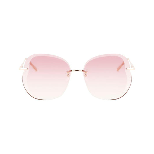 Longchamp Rose Gold Metal Sunglasses Longchamp Misty Rose