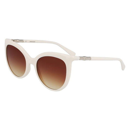 Longchamp Gray Bio Injected Sunglasses Longchamp Saddle Brown
