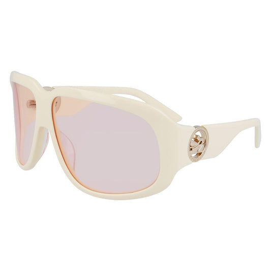 Longchamp White Acetate Sunglasses Longchamp Light Gray