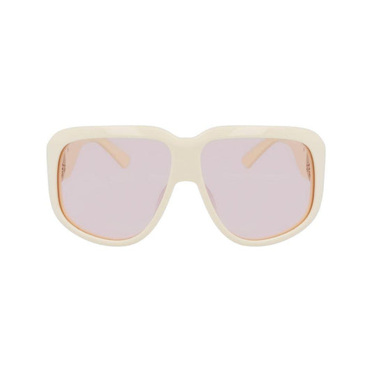 Longchamp White Acetate Sunglasses Longchamp Light Gray