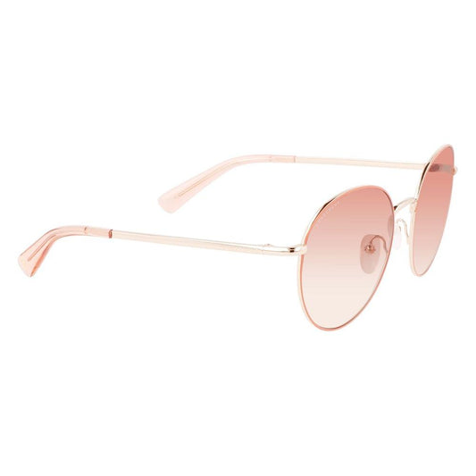 Longchamp Brown Metal Sunglasses Longchamp Antique White