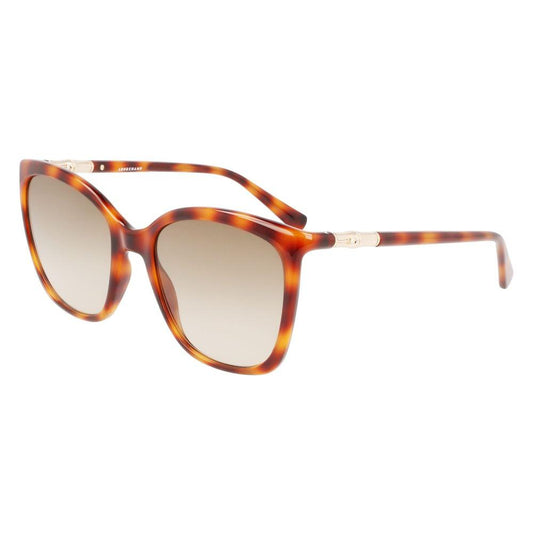 Longchamp Brown Injected Sunglasses Longchamp Light Gray