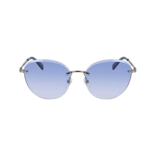 Longchamp Bicolor Metal Sunglasses Longchamp Light Steel Blue
