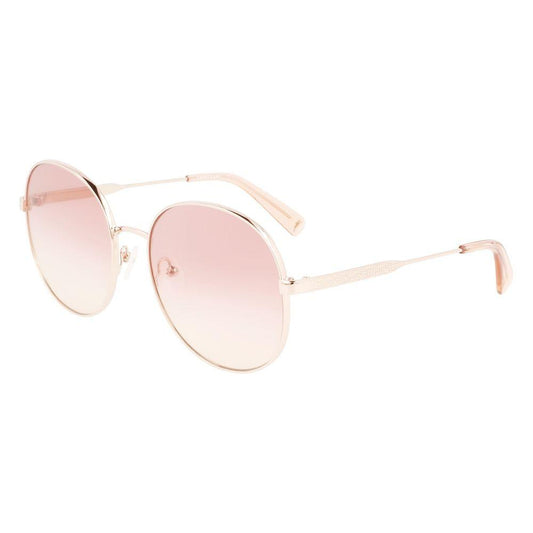 Longchamp Bicolor Metal Sunglasses Longchamp Antique White