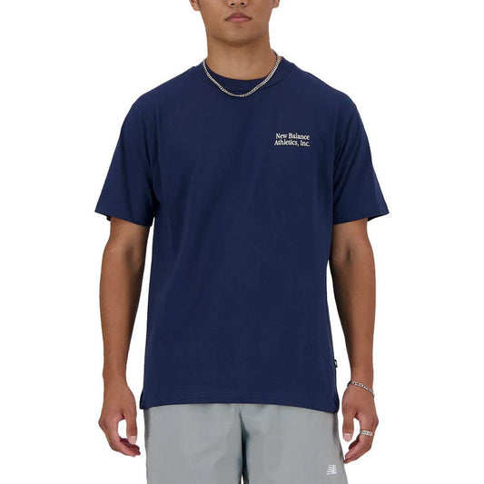 New Balance Blue Cotton T-Shirt New Balance Rosy Brown