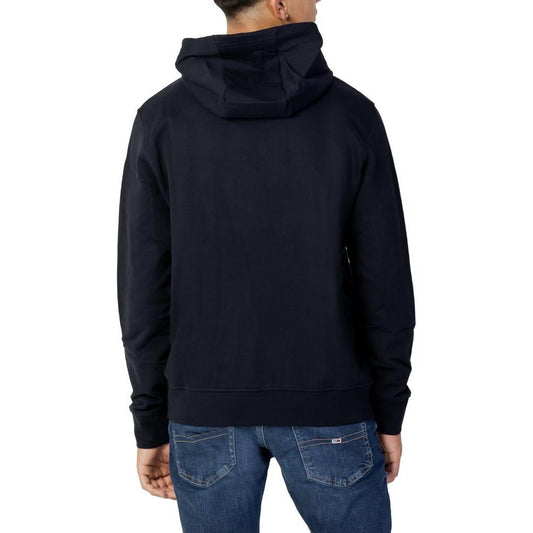 Armani Exchange Blue Cotton Sweater Armani Exchange Black