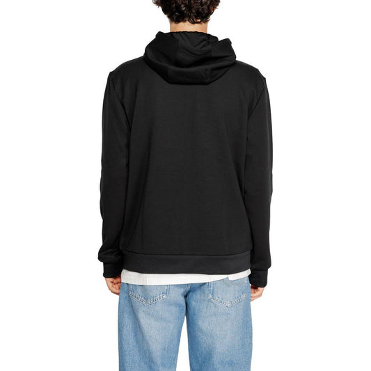 EA7 Emporio Armani Black Polyester Sweater EA7 Emporio Armani Black