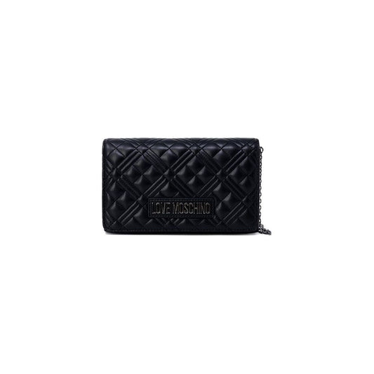 Love Moschino Bicolor Polyethylene Handbag Love Moschino Black