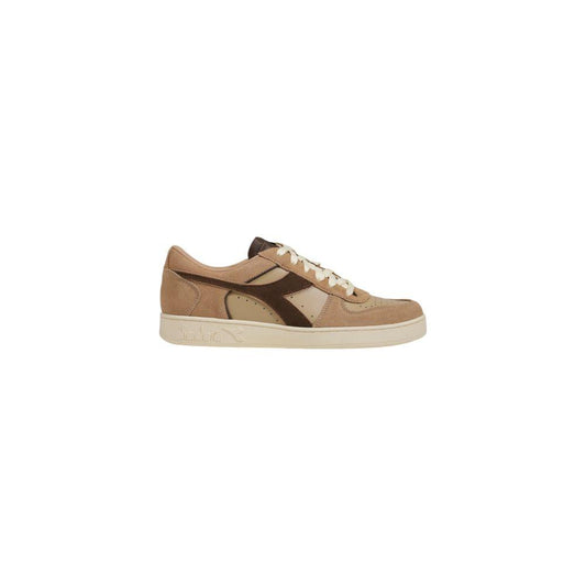 Diadora Beige Leather Sneaker Diadora Rosy Brown