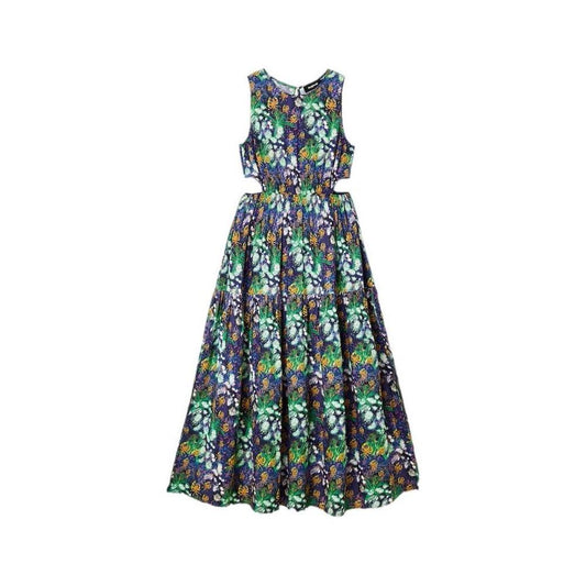 Desigual Blue Viscose Dress Desigual Dark Slate Gray