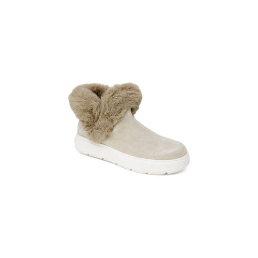 Love Moschino Beige Leather Sneaker Love Moschino Light Gray