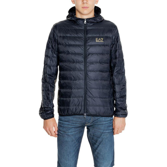 EA7 Emporio Armani Bicolor Polyamide Jacket EA7 Emporio Armani Dark Slate Gray