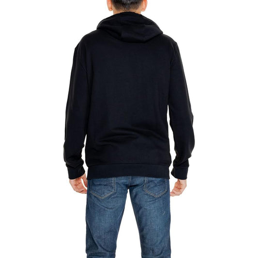EA7 Emporio Armani Black Cotton Sweater EA7 Emporio Armani Black
