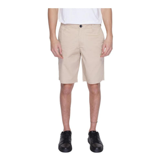 Armani Exchange Beige Cotton Short Armani Exchange Light Gray