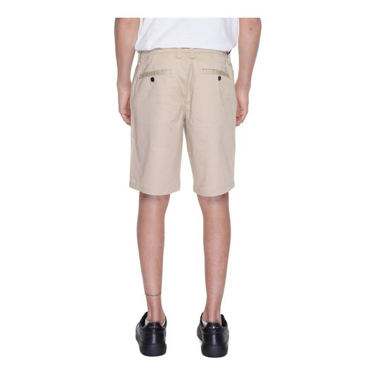 Armani Exchange Beige Cotton Short Armani Exchange Gray