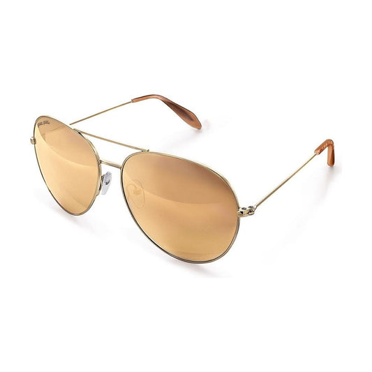 Folli Follie Gold Metal Sunglasses Folli Follie Tan