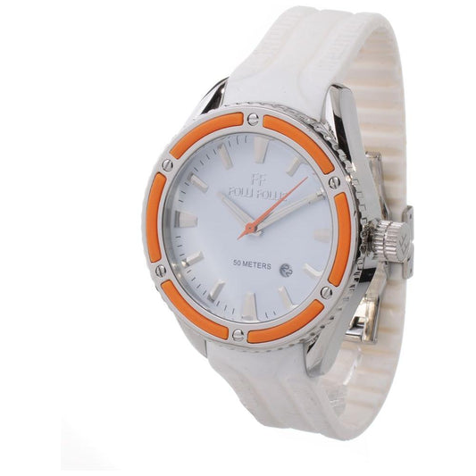 Folli Follie White Silicone Watch Folli Follie Gray
