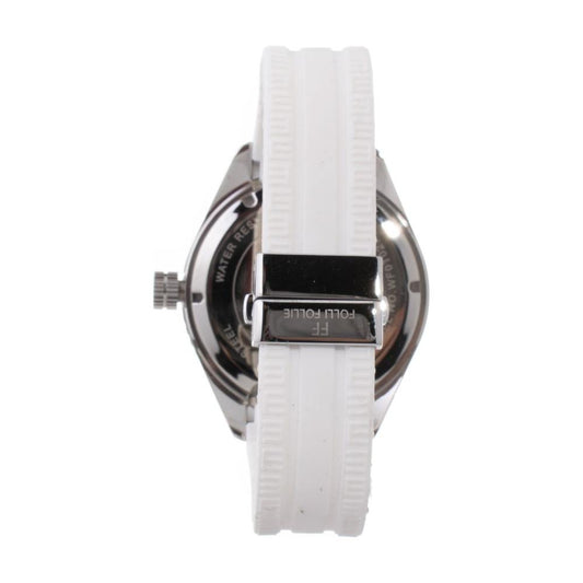 Folli Follie White Silicone Watch Folli Follie Light Gray