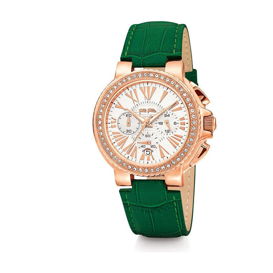 Folli Follie Green Leather Watch Folli Follie Dark Slate Gray