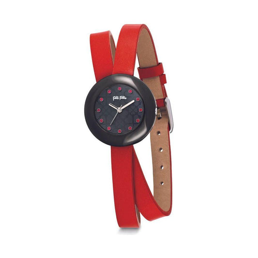 Folli Follie Red Leather Watch Folli Follie Sienna