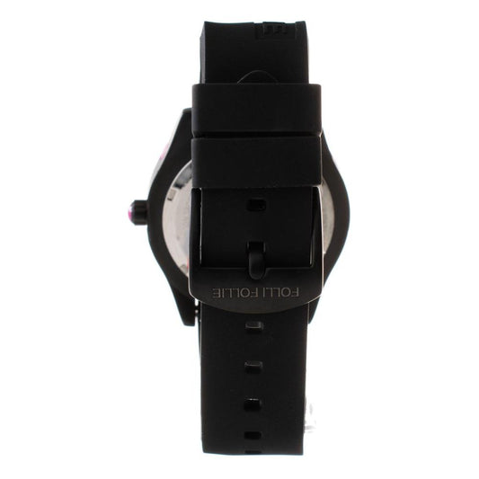 Folli Follie Black Silicone Watch Folli Follie Black