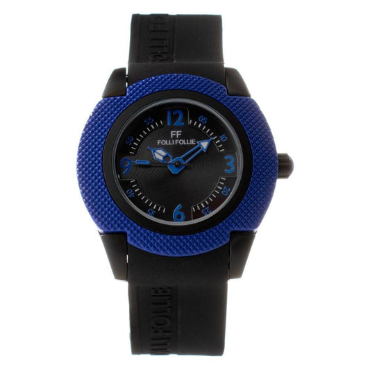 Folli Follie Black Silicone Watch Folli Follie Dark Slate Gray