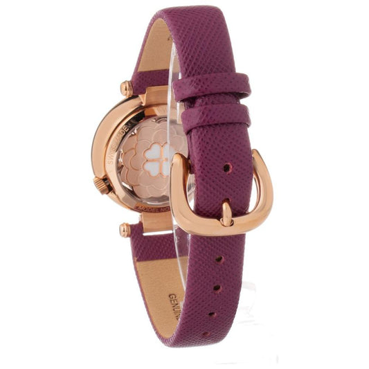 Folli Follie Purple Leather Watch Folli Follie Dim Gray