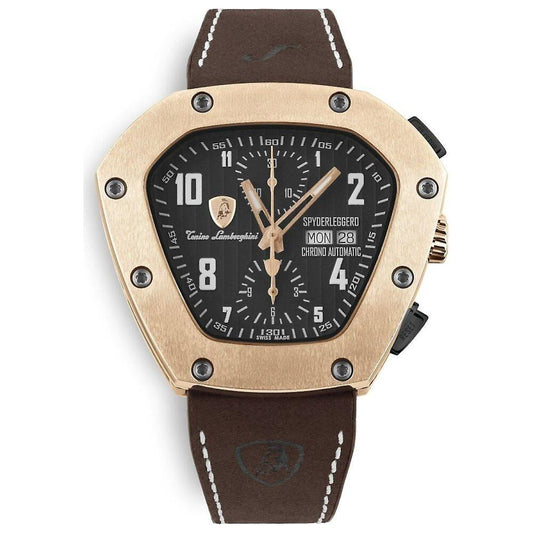 Lamborghini Black Leather Watch Lamborghini Dark Slate Gray