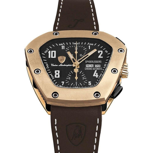 Lamborghini Black Leather Watch Lamborghini Tan
