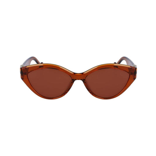Liu Jo Brown Acetate Sunglasses Liu Jo Saddle Brown