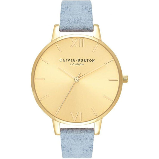 Olivia Burton Blue Leather Leather Watch Olivia Burton Wheat