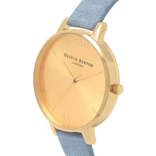 Olivia Burton Blue Leather Leather Watch Olivia Burton Tan