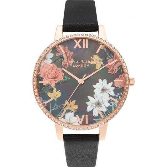 Olivia Burton Black Artificial Leather Watch Olivia Burton Dim Gray