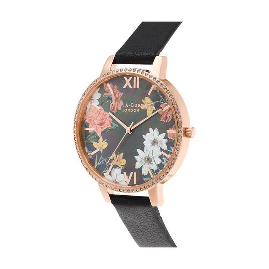 Olivia Burton Black Artificial Leather Watch Olivia Burton Dim Gray