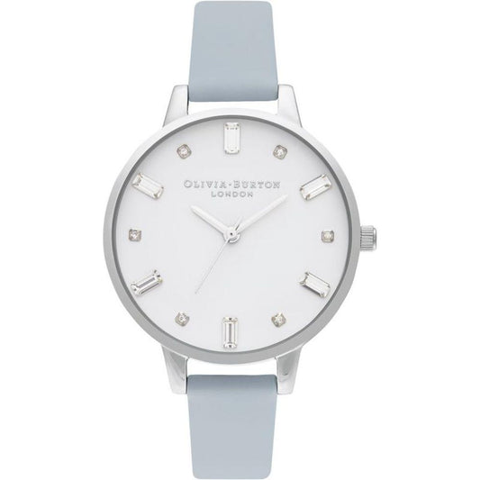 Olivia Burton Blue Leather Leather Watch Olivia Burton Light Gray